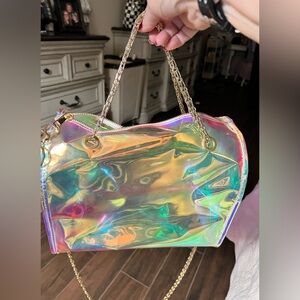 Holographic Chain Shoulder Bag by Vere